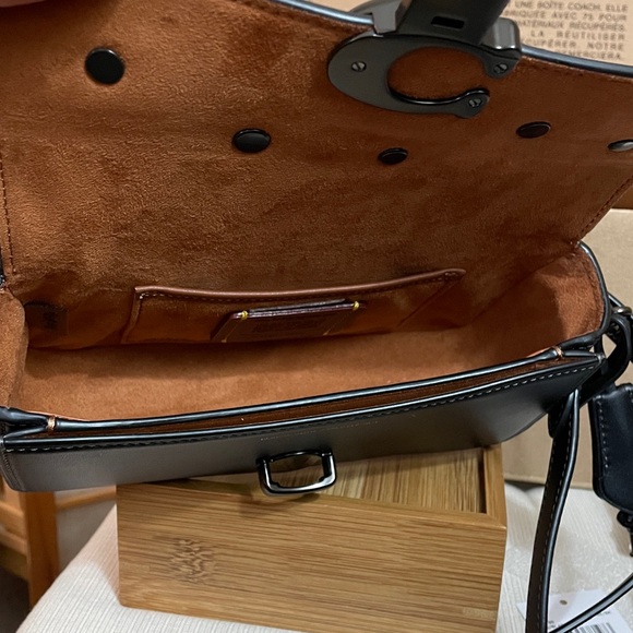 Coach Tea Rose Baguette Bag, Mini Cherry Charm & Skinny Id Floral Applique NWT - Picture 13 of 17